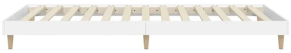 Estrutura de cama 90x200 cm derivados de madeira branco
