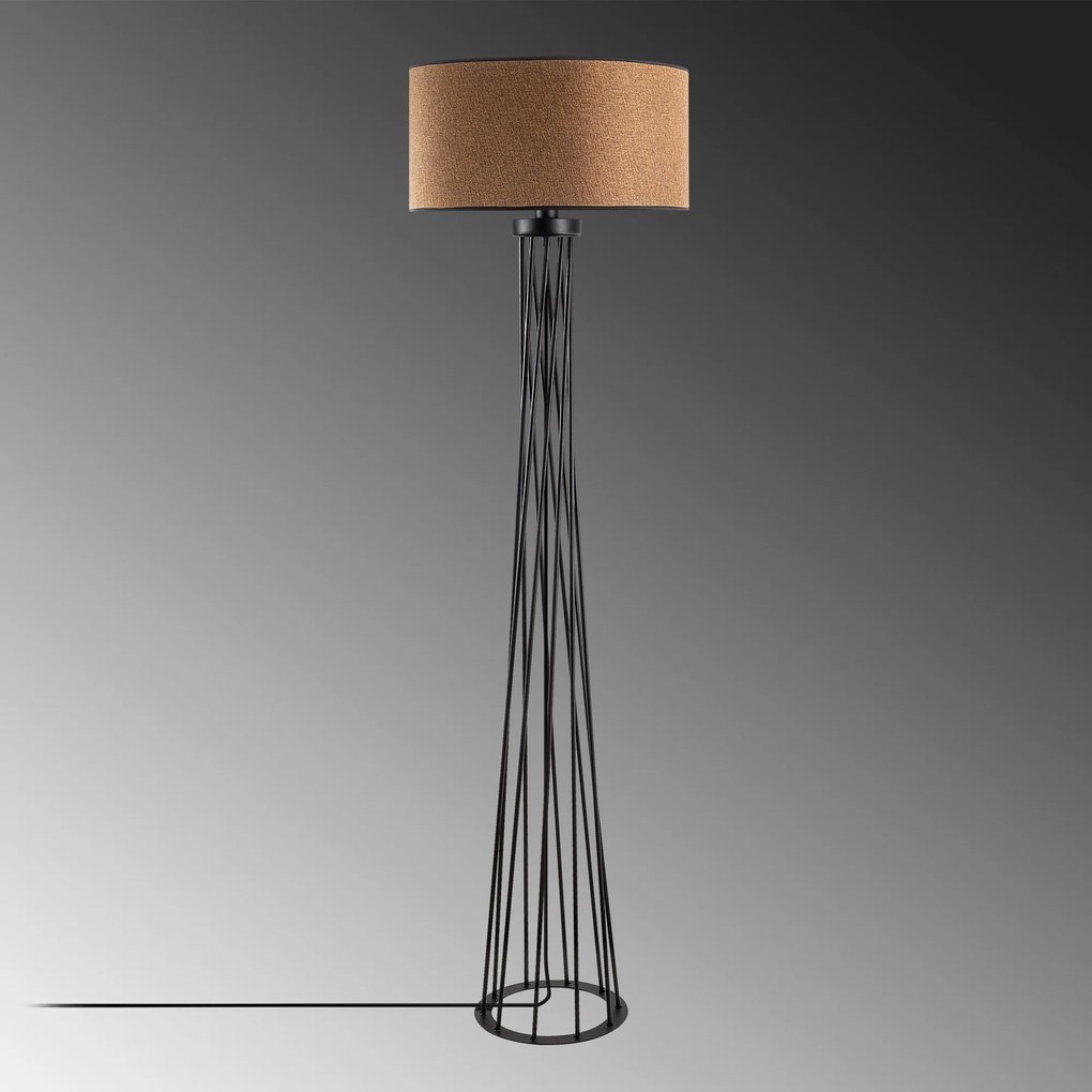 Lâmpada de Pé Tall – Castanha – 50x175x50 cm
