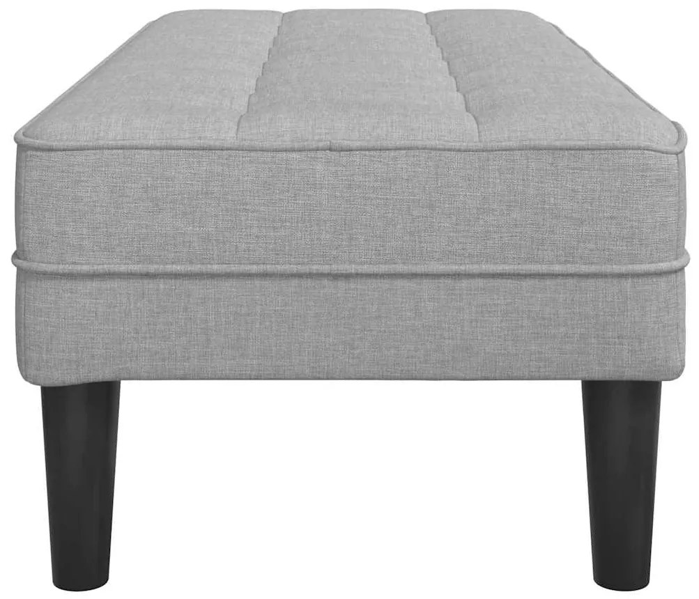 Banco vidaXL Cinza Nuvem 113x57x39 cm Tecido