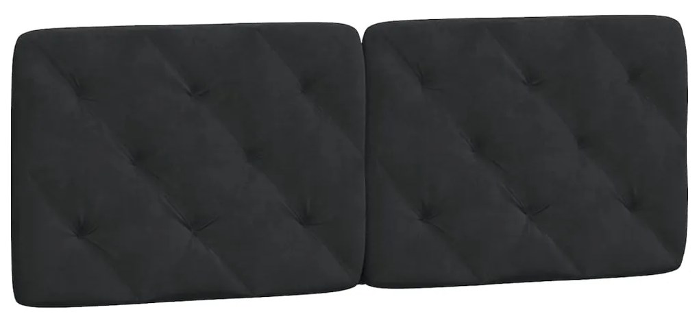 Cama com colchão 140x200 cm veludo preto