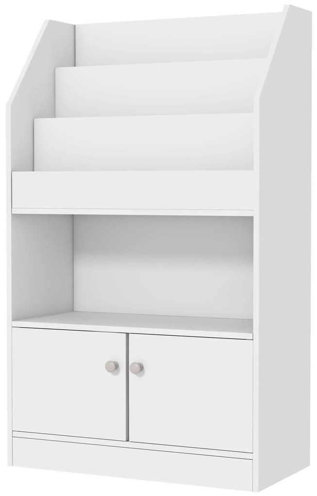 ZONEKIZ Estante Organizador Brinquedos Infantil Crianças 3-8 Anos Prática Moderna Armazenamento Sapatos Livros 60x29,5x100 cm Branco | Aosom Portugal