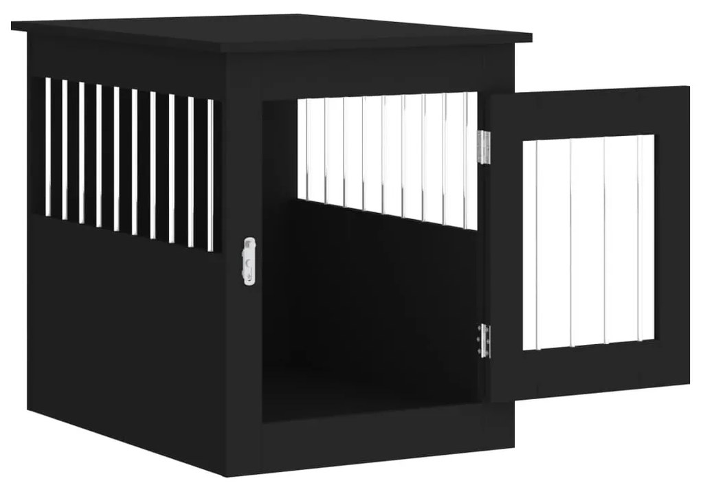 Móvel casota para cão 55x75x65 cm derivados de madeira preto