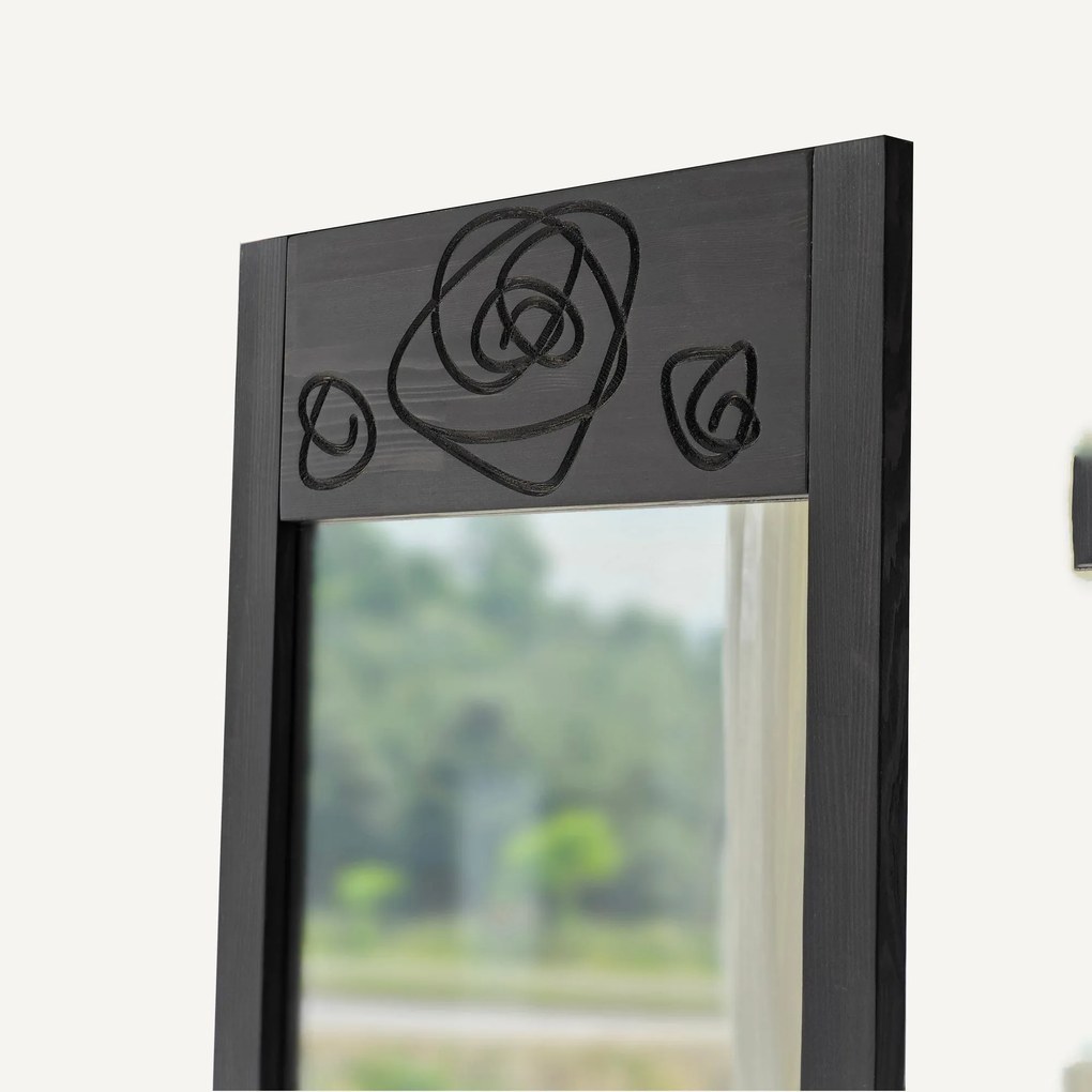 Espelho Cheval Roses – Anthracite – 55 cm x 155 cm