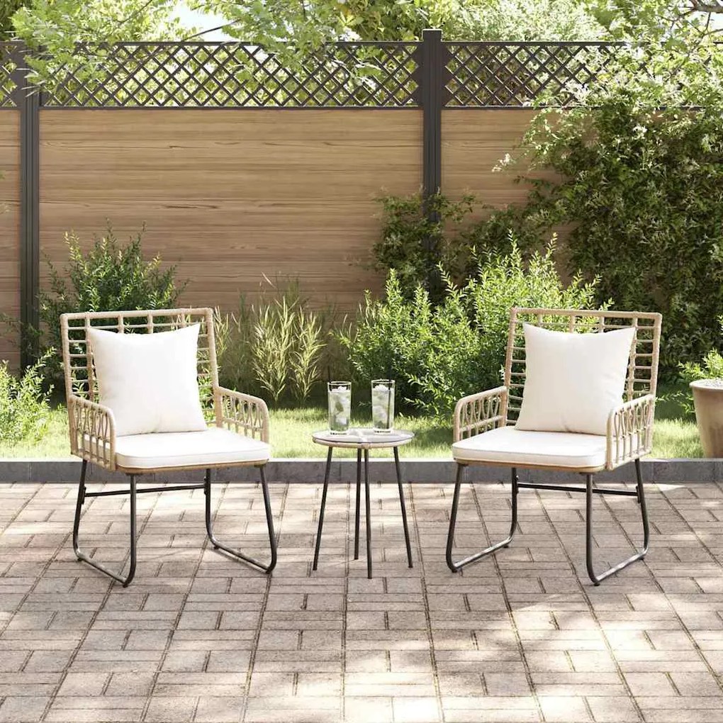 Conjunto de Jantar para Jardim 3 pcs Preto, Antracite