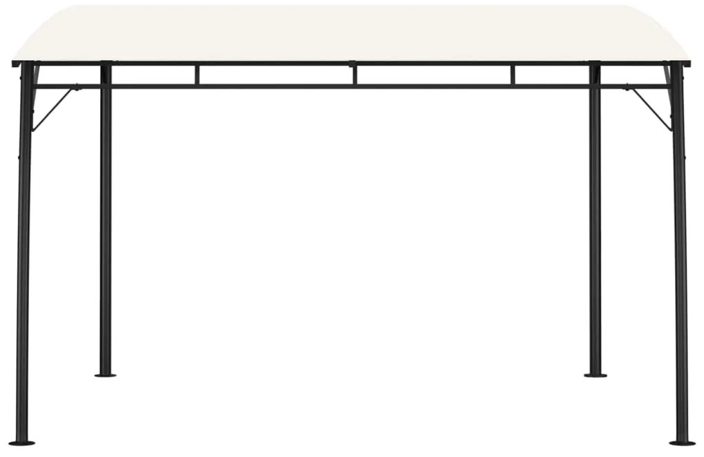 Toldo para-sol de jardim 3x3x2,55 m cor creme