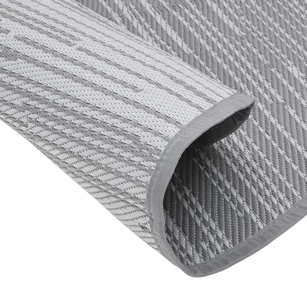 Tapete de exterior Ø200 cm ARAKIL PP cinzento