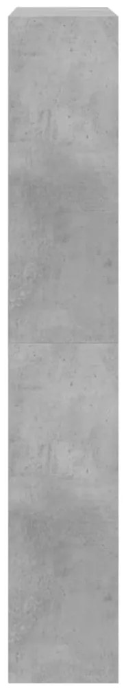 Sapateira 80x21x125,5 cm derivados de madeira cinzento cimento