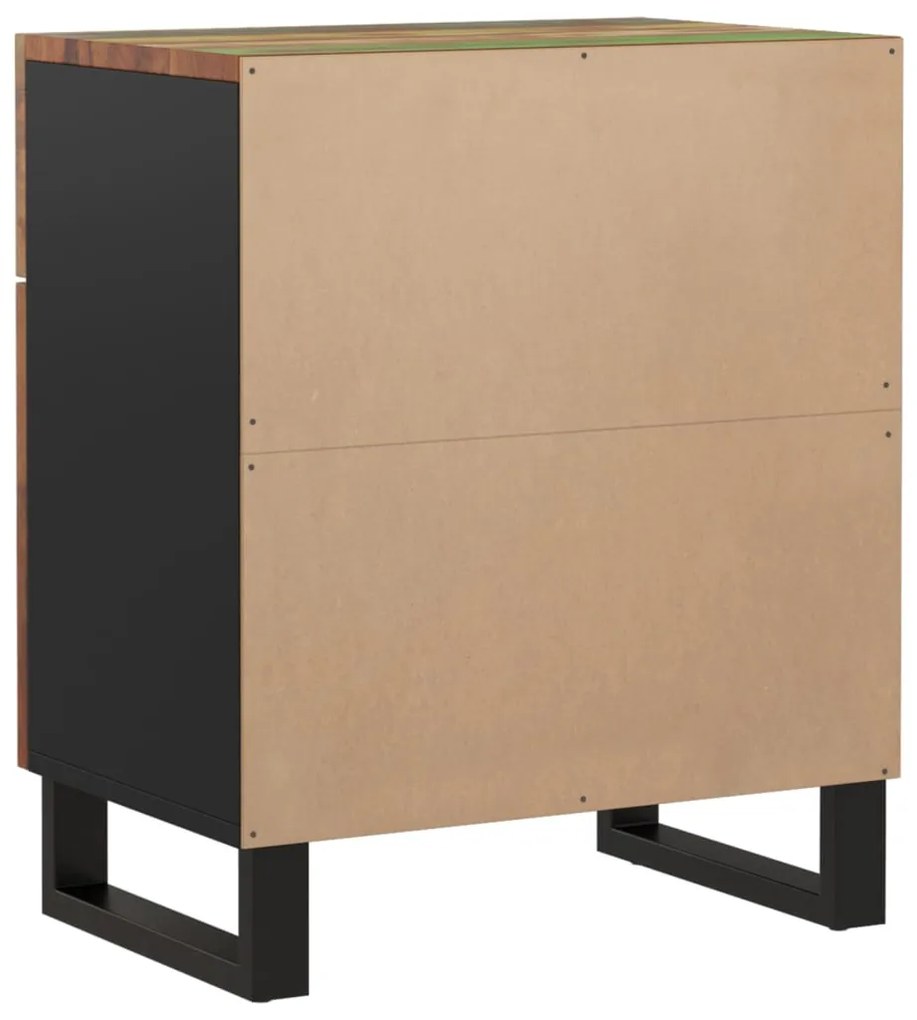 Mesa cabeceira 50x33x60 cm madeira recuperada maciça/derivados
