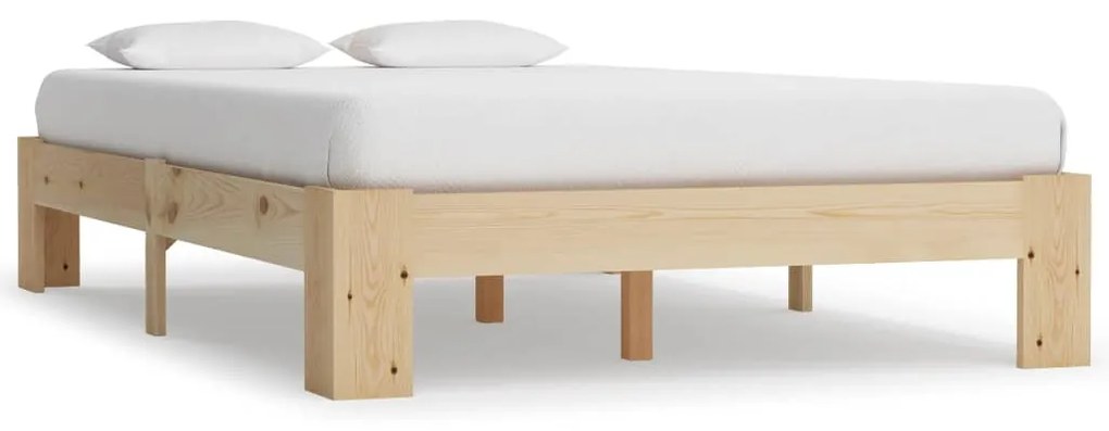 vidaXL Estrutura de cama 120x200 cm pinho maciço