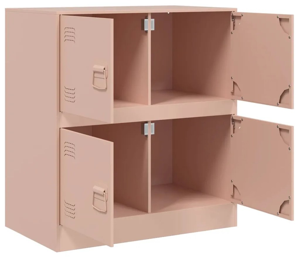 Aparador 67x39x73 cm aço rosa