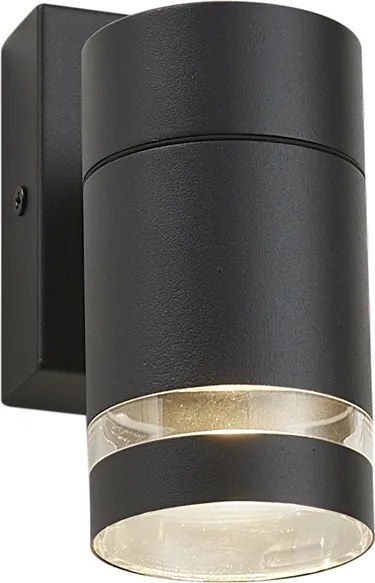 Candeeiro de Parede Exterior Moderno Preto IP44 - Ensam