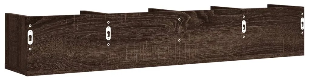 Armários de parede 2 pcs derivados de madeira carvalho castanho