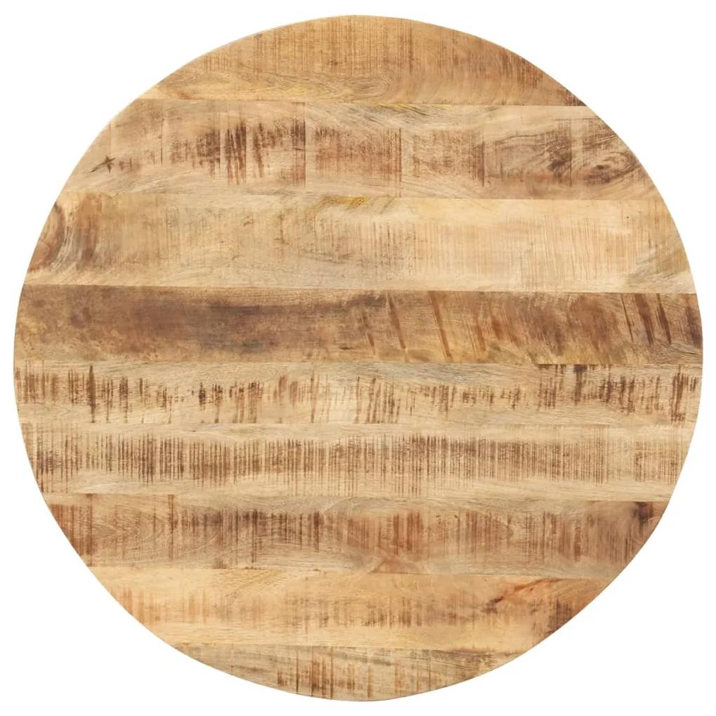 286003 vidaXL Tampo de mesa redondo madeira mangueira maciça 15-16 mm 80 cm
