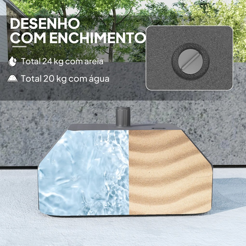 Base para Chapéu de Sol Suporte para Chapéu de Sol Base para Chapéu de