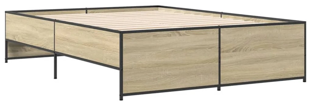 Estrutura de cama 120x200 cm derivados madeira/metal