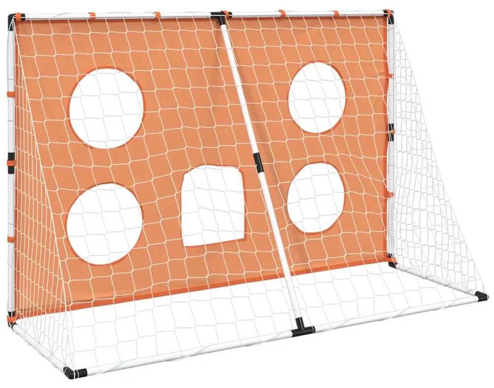 Baliza de futebol infantil com alvos e bola 182x62x118 cm