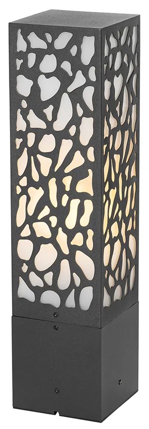 Candeeiro de jardim moderno preto 40 cm IP44 - Nicole Moderno