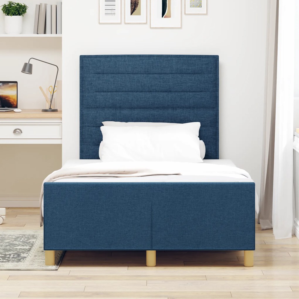 Cama Azul 120x190 cm Tecido