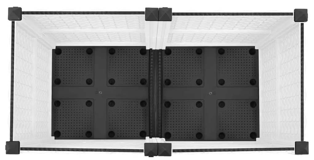 Canteiro elevado 80x40x38 cm polipropileno