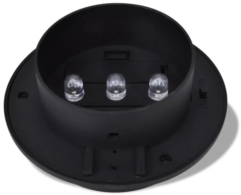 Conjunto Lâmpada Solar 6 Peças de Exterior para a Cerca Calha