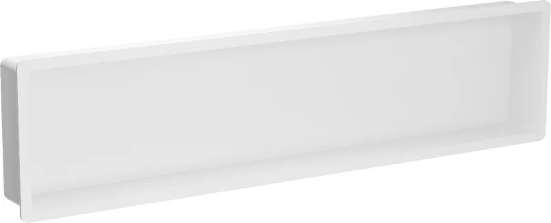 Mexen X-Wall-K prateleira embutida de conglomerado 122,7 x 30,7 cm, branca - 1900123010