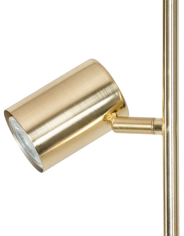 Candeeiro de pé moderno latão 3 luzes - Jeana Moderno