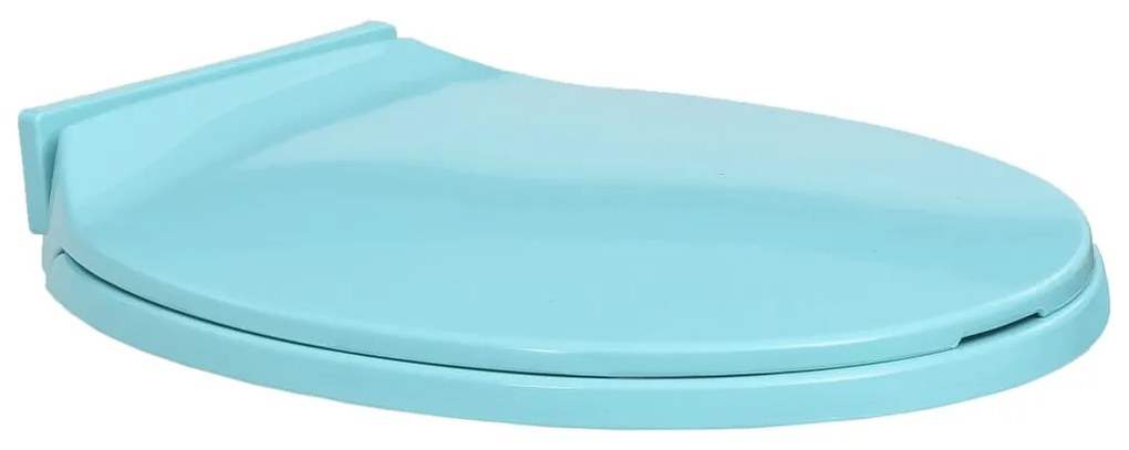 vidaXL Tampo de sanita oval com fecho suave verde