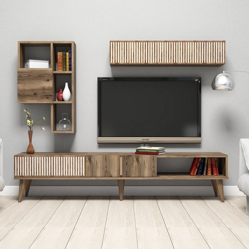 Unidade TV Milan – Nogueira – 180 cm x 40 cm x 35 cm