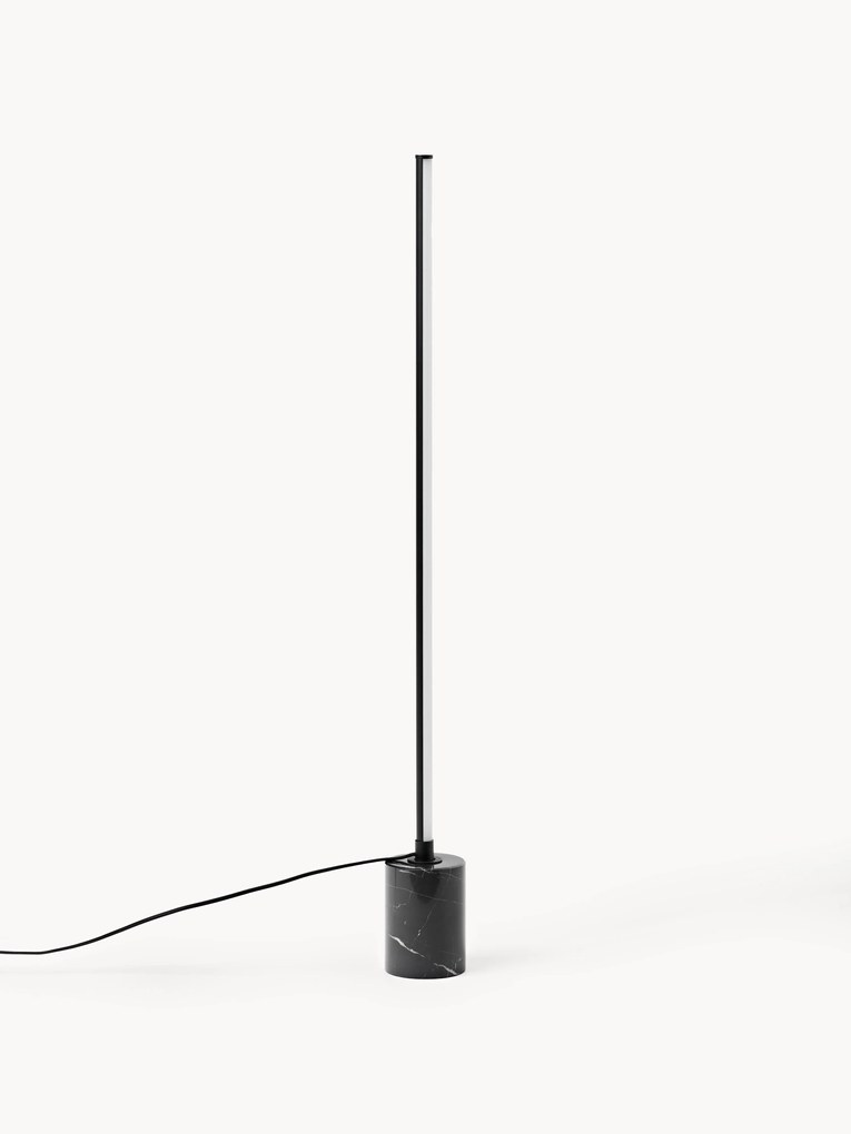 Candeeiro de pé LED com base em mármore Shelby