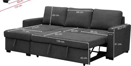 Chaiselongue Paton (c/cama | 224cm )