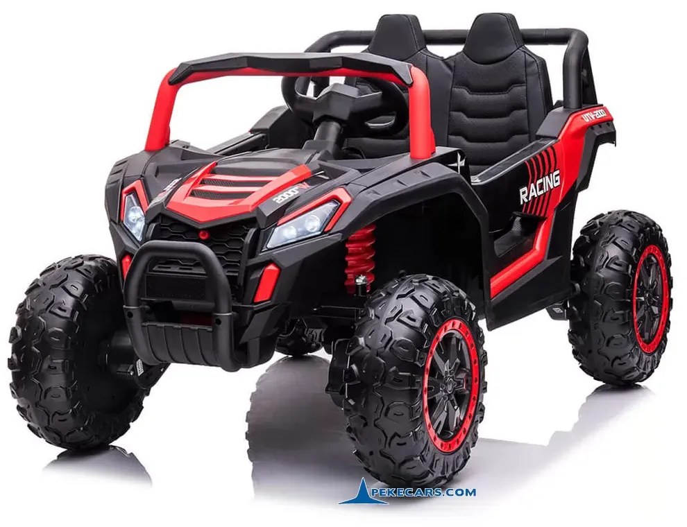 Carro elétrico para crianças Beach Buggy Racing 12V 2.4G Vermelho