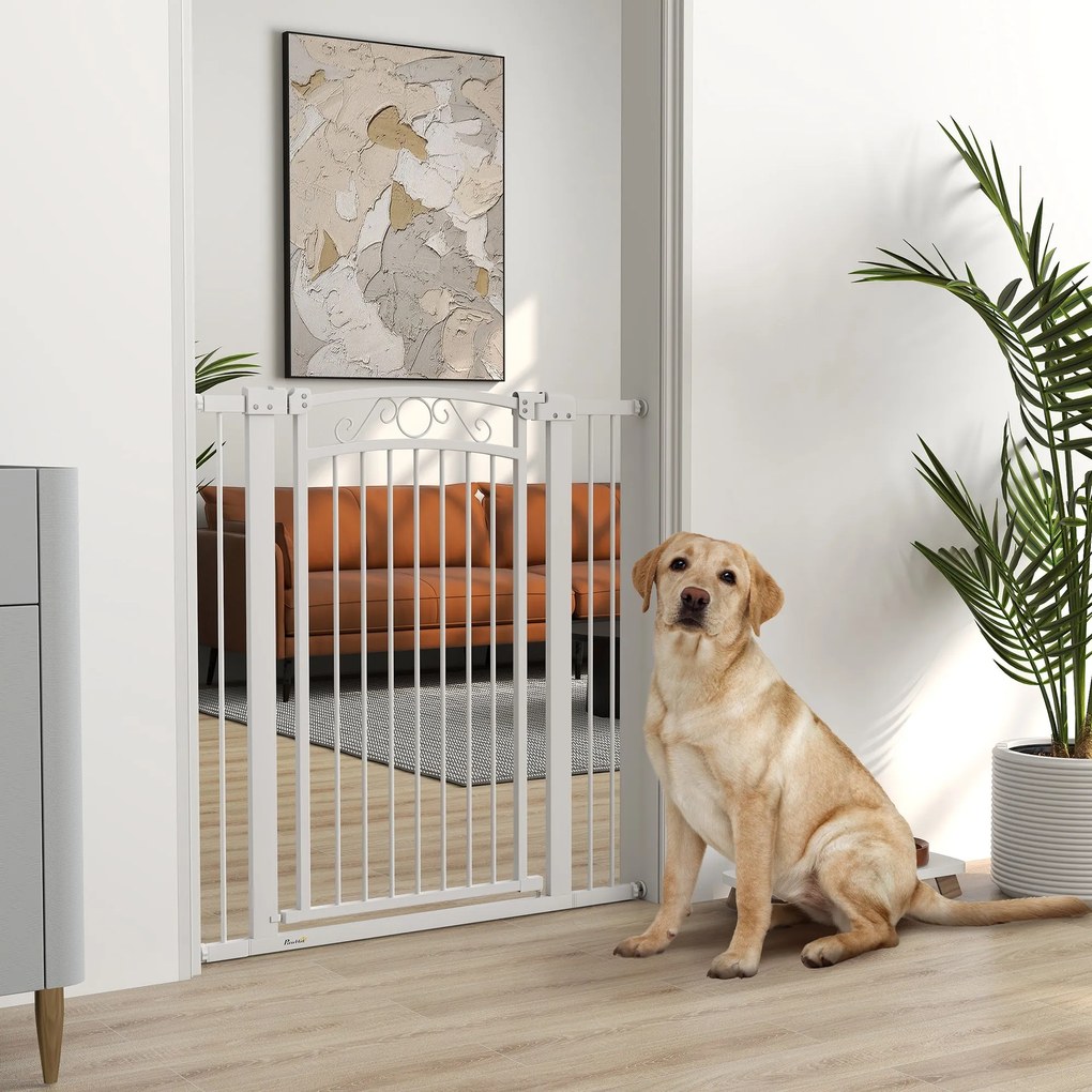 PawHut Barreira de Segurança para Cães Extensível 76-102 cm Barreira p