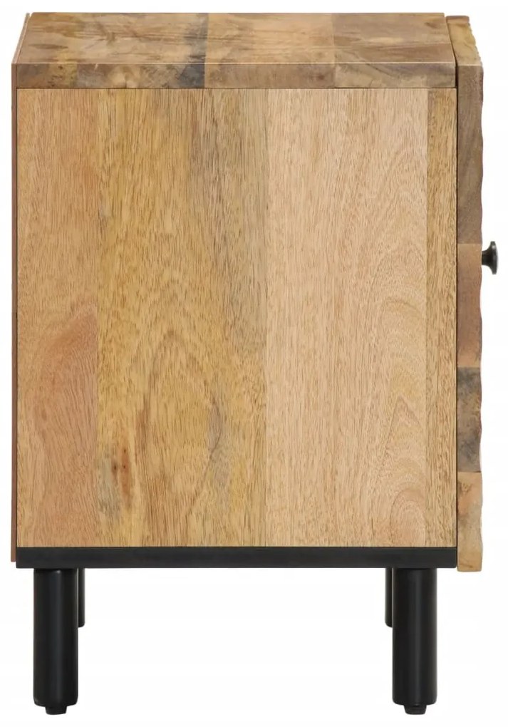 Mesa de cabeceira 40x33x46 cm madeira de mangueira maciça
