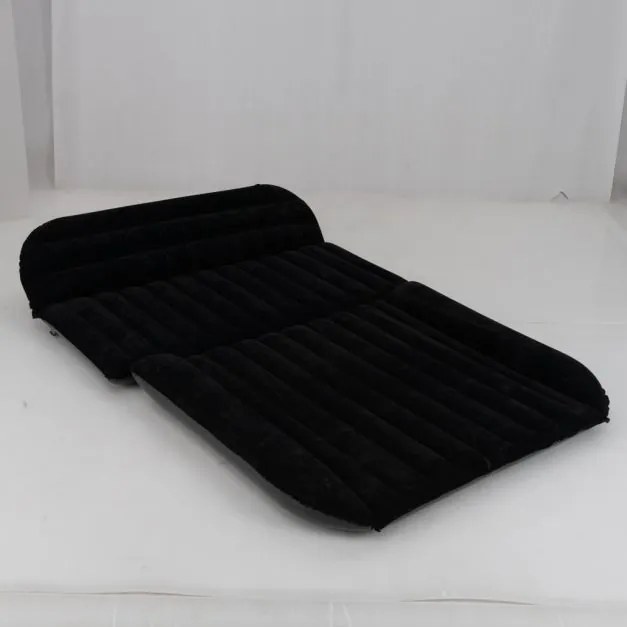 Colchão insuflável para carro Colchão de ar para com bomba, 3 bocais e bolsa de transporte 190 x 130 cm Preto