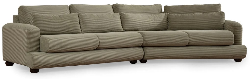 Sofá de 4 Lugares River – Verde – 330 cm x 105 cm x 90 cm