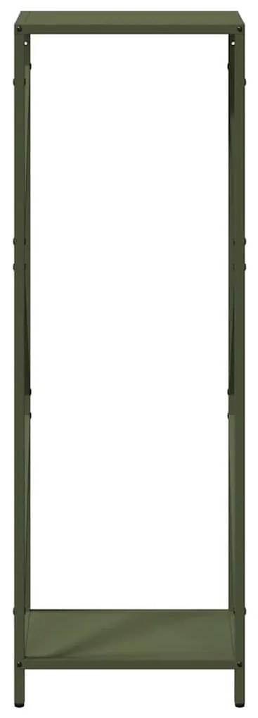 Suporte para lenha aço laminado a frio verde azeitona