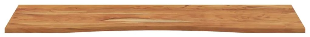 Tampo de secretária retangular 140x50x2,5 cm acácia maciça