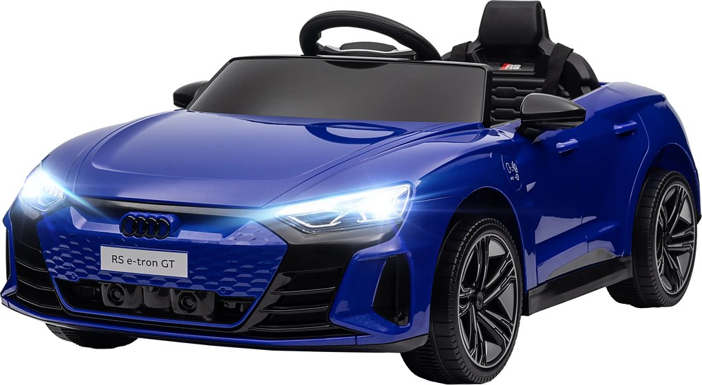 Carro elétrico infantil de 12 V - comando parental - efeitos sonoros e luminosos - Audi RS E-tron GT azul