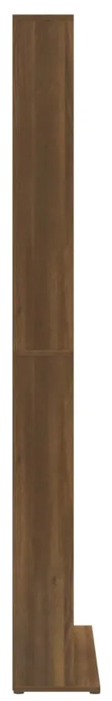 Armário p/ CD 102x23x177,5cm derivado madeira carvalho castanho