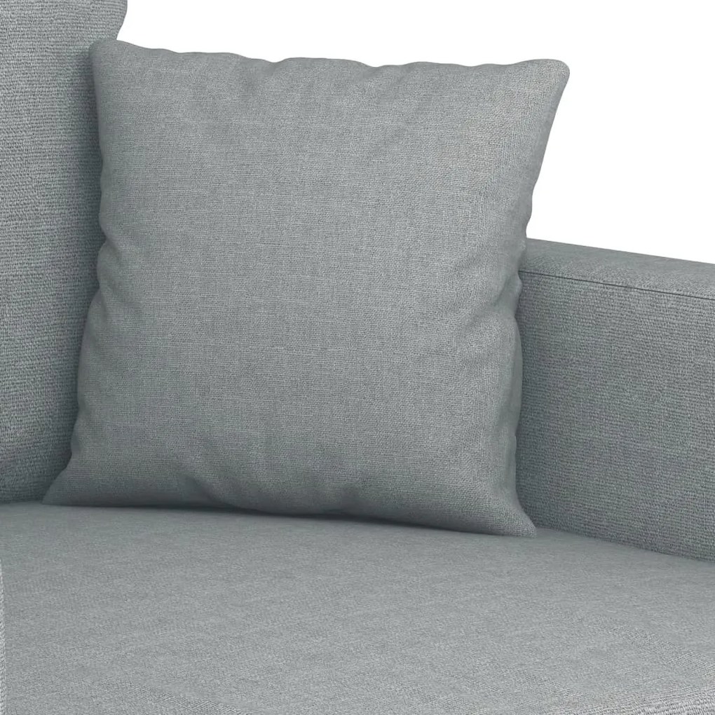 Poltrona tecido 60 cm cinzento-claro