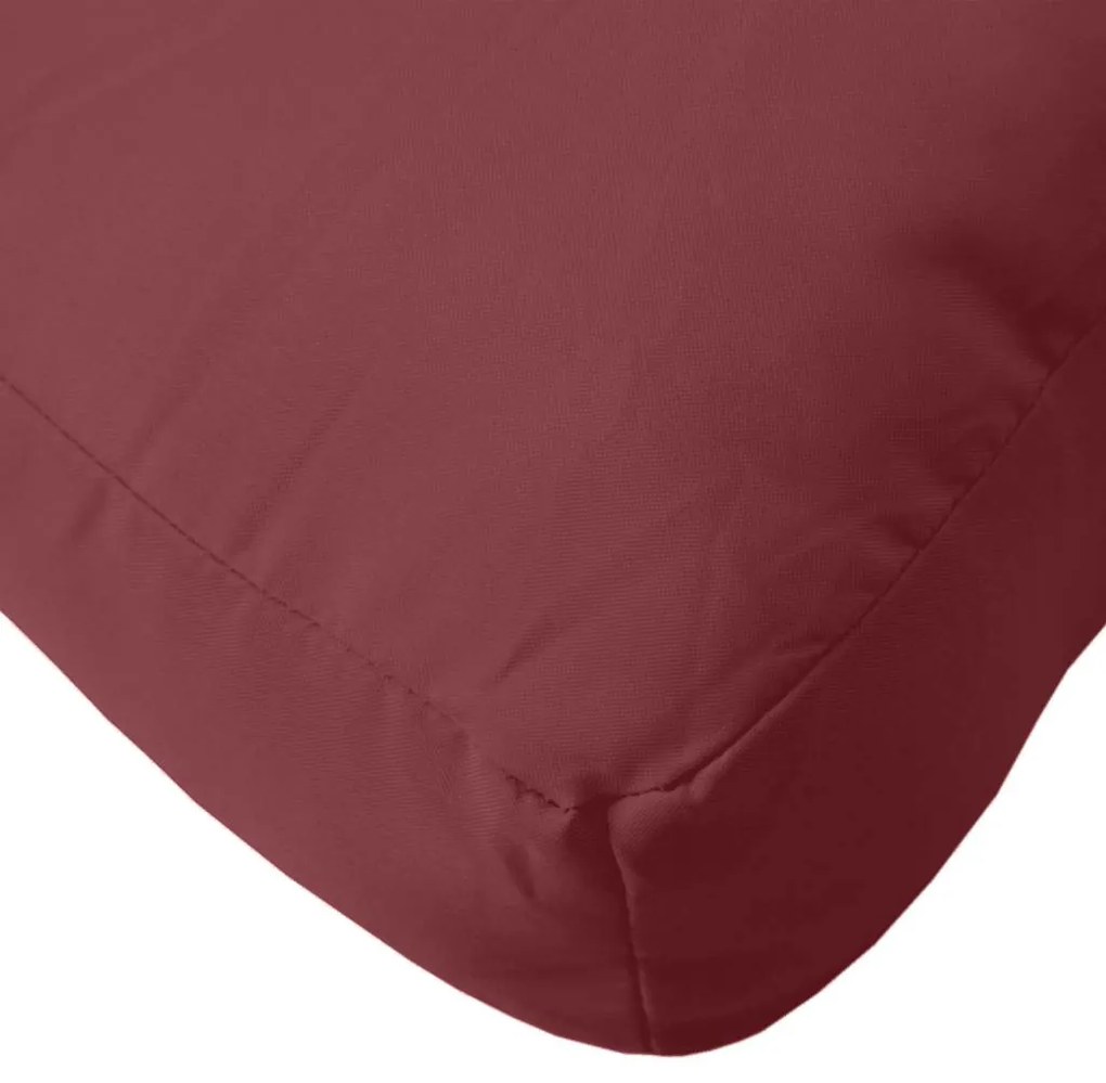 Almofadão p/ paletes 60x60x9,5 cm mesclado tecido vermelho tinto