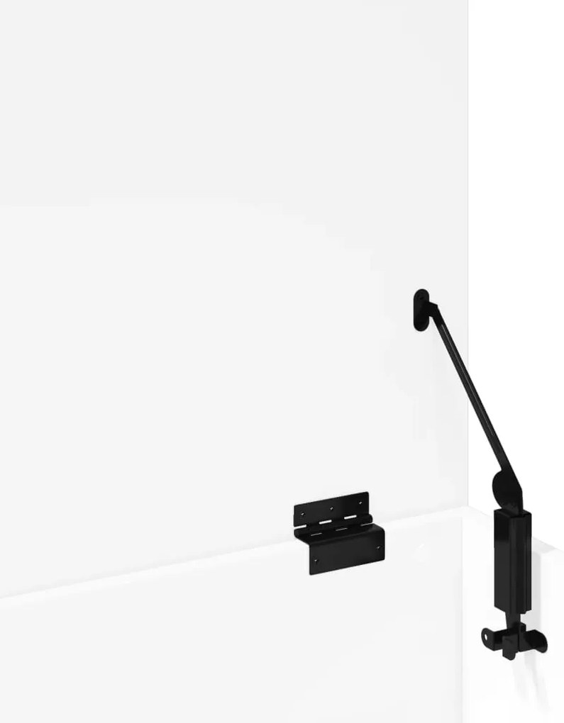 Caixa de arrumação 100x42x46 cm derivados de madeira branco