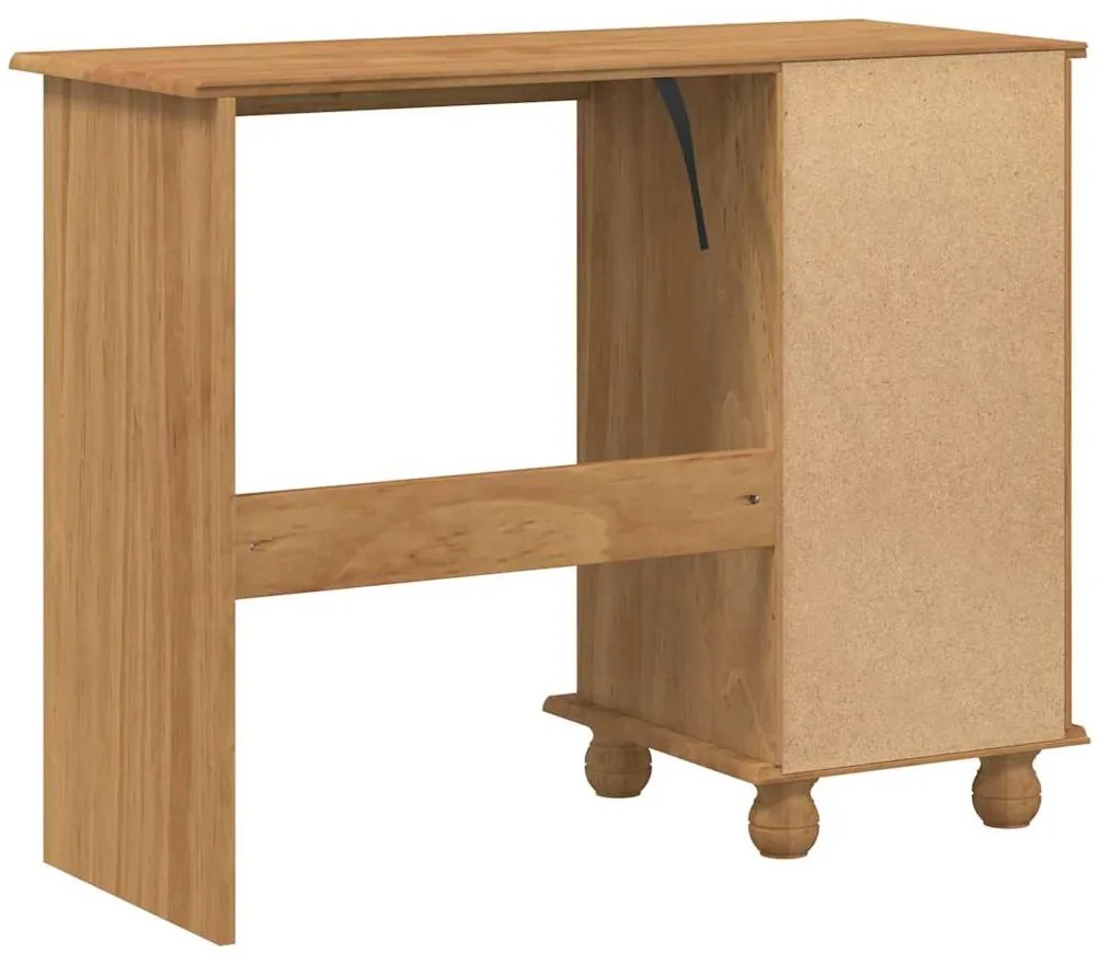 Mesa 'ASKIM'com Gavetas 95x40x75 cm Madeira Maciça de Pinus
