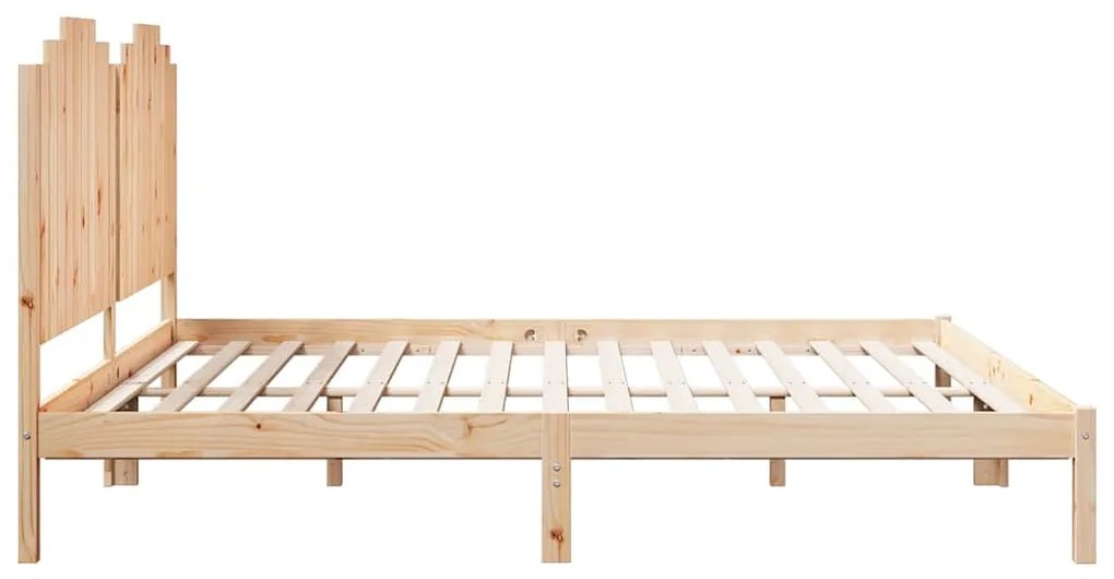 Cama extra longa sem colchão 180x210 cm madeira maciça