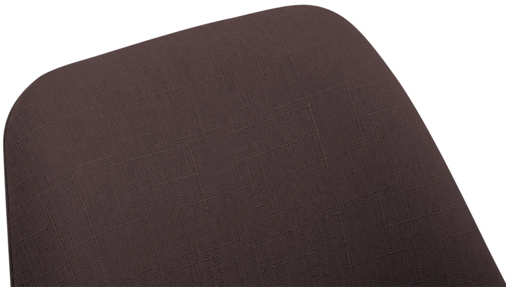 Cadeira de cozinha e sala de jantar Borneo V2 em tecido 48 x 84 x 55 cm Castanho