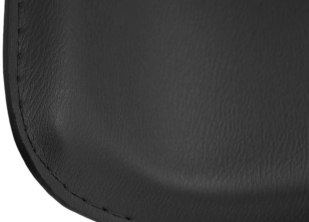 Banco de bar DYN em couro sintético 38 x 65-85 x 41 cm Preto