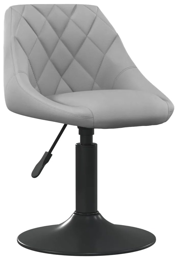 vidaXL Cadeira de jantar veludo cinzento-claro