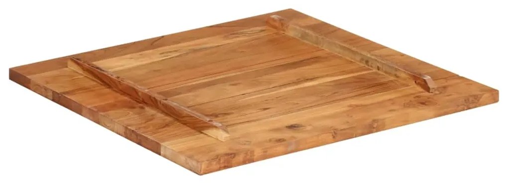 Tampo de mesa madeira de acácia maciça 25-27 mm 70x70 cm