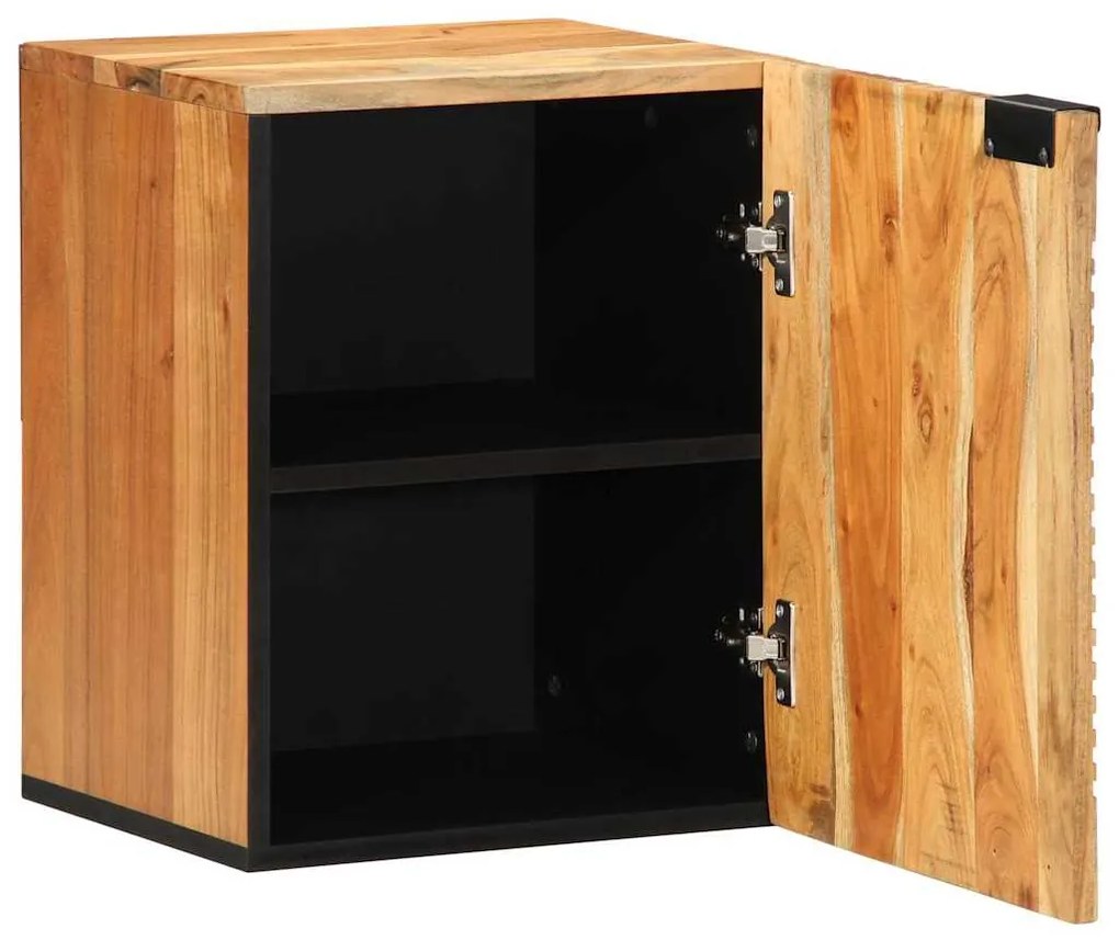 vidaXL Armário para Pia de Banheiro com porta Madeira Sólida de Acácia