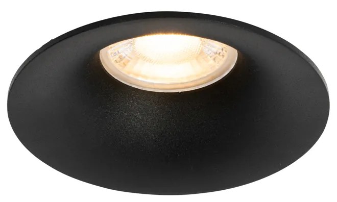 LED Foco embutido inteligente preto Incl. Wifi GU10 50mm - Gijs Moderno